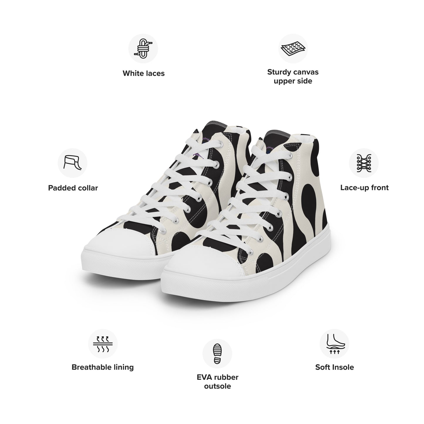 Zapatillas de lona de caña alta para hombre"Puno"