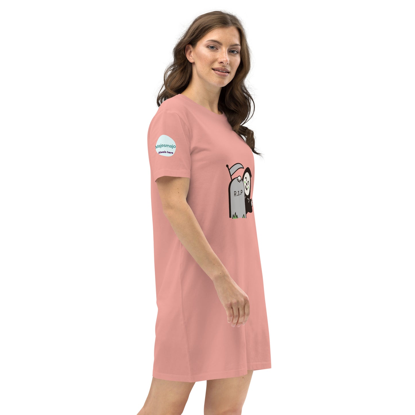 Vestido camiseta de algodón orgánico"rip"