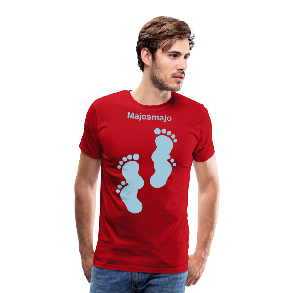 Camiseta premium hombre - rojo