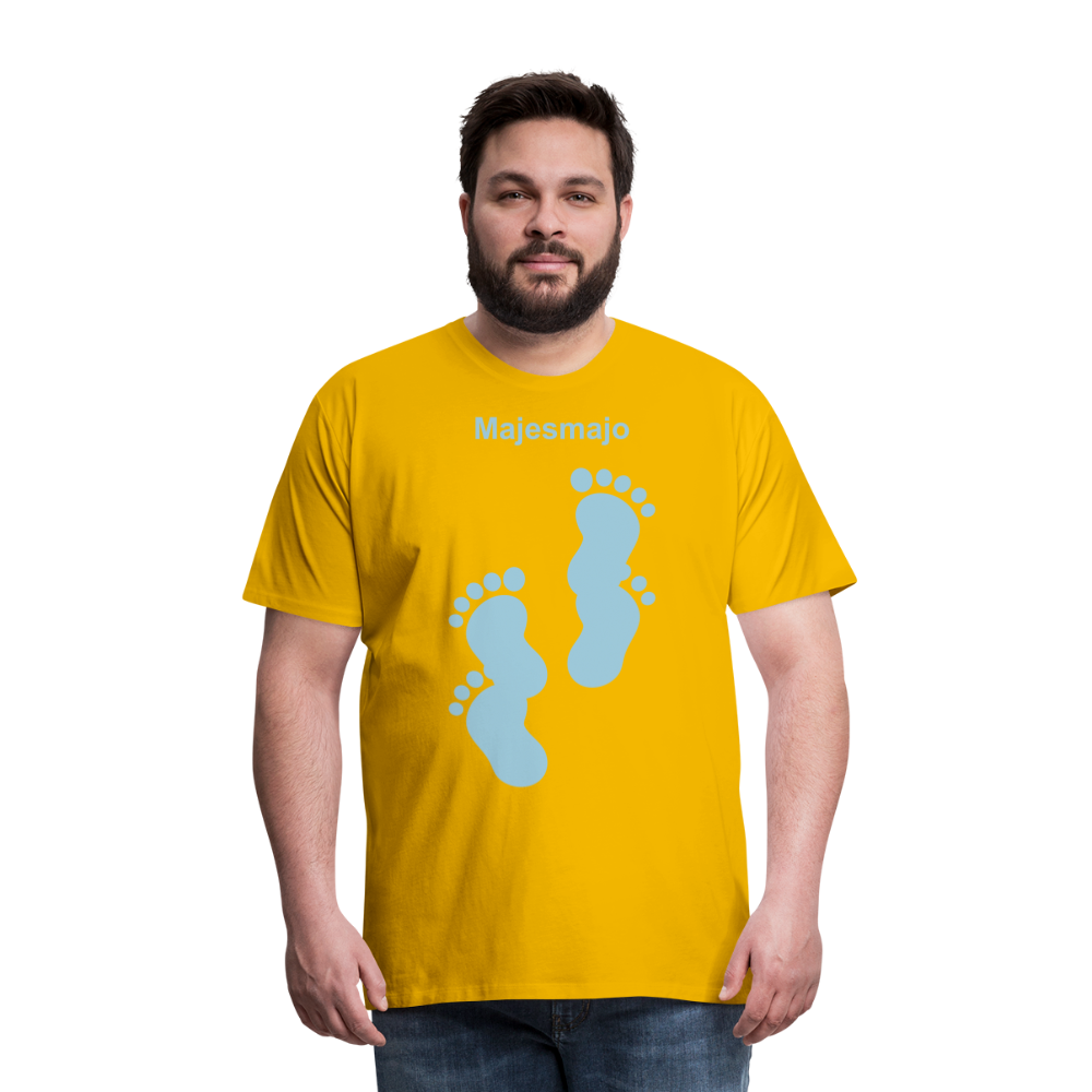 Camiseta premium hombre - amarillo sol