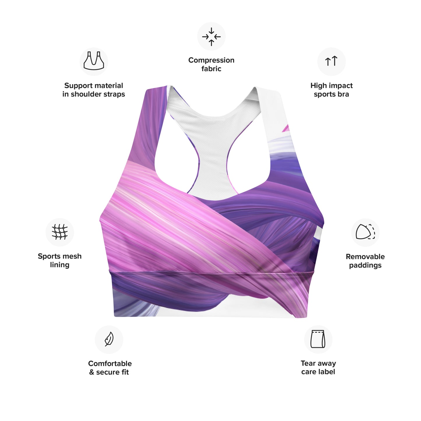 Sujetador deportivo ancho"Nazilli"