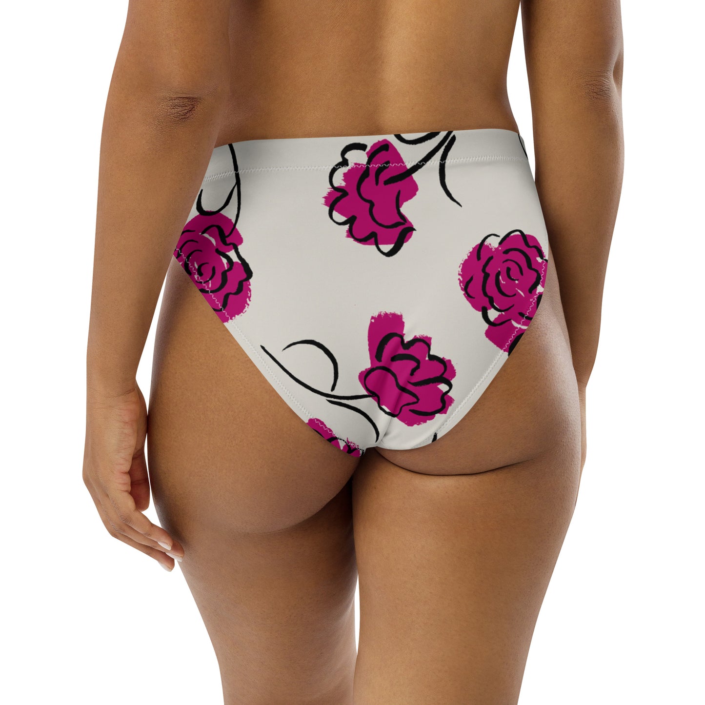Braguita bikini reciclada talle alto all over"Balti"