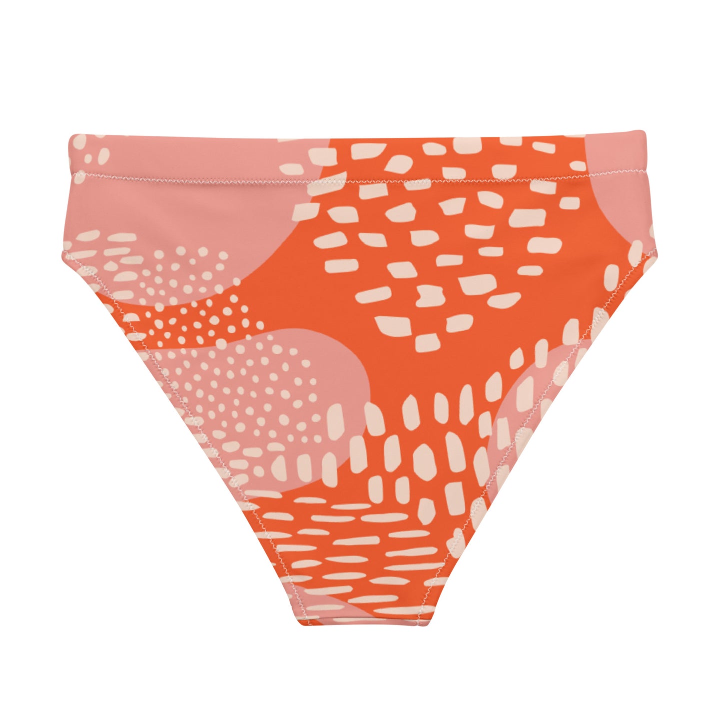 Braguita bikini reciclada talle alto all over"Chandi"