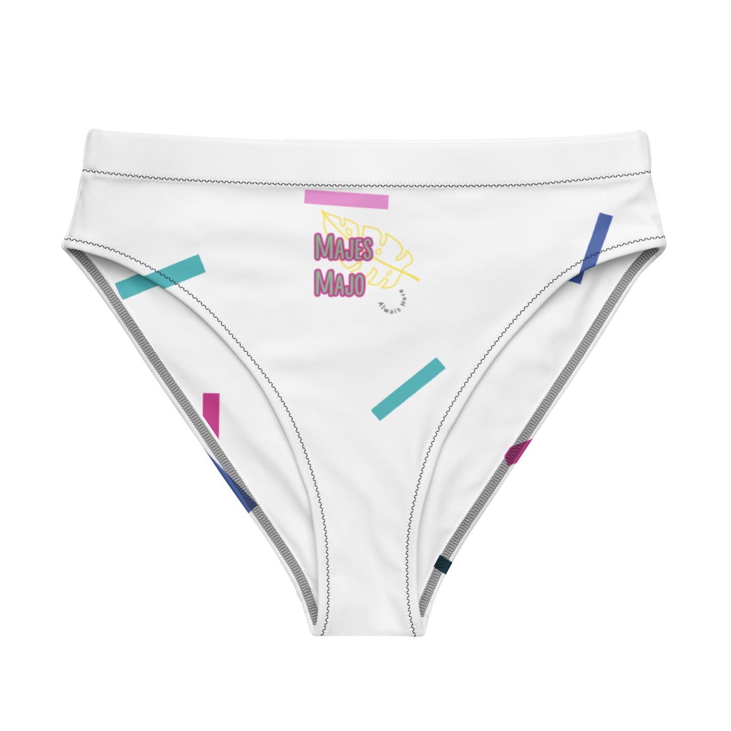 Braguita bikini reciclada talle alto all over"mjm"