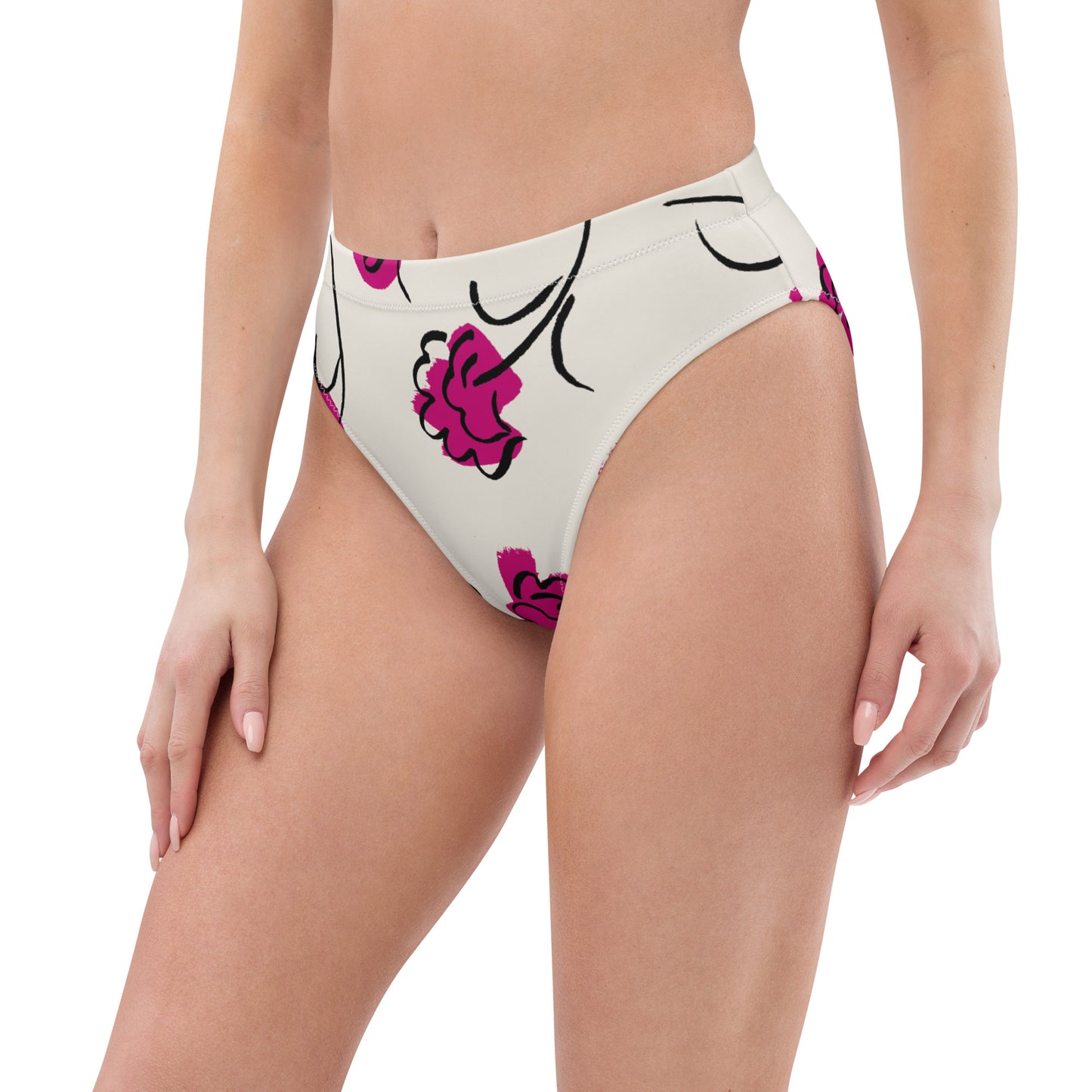 Braguita bikini reciclada talle alto all over"Balti"