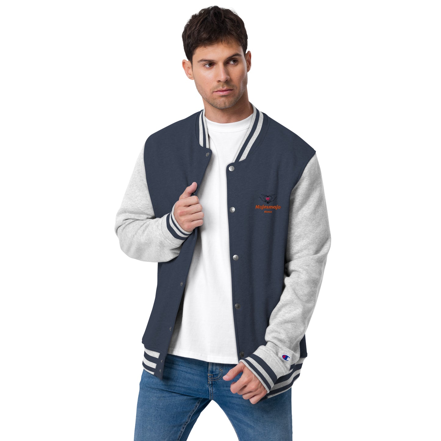 Chaqueta bomber Champion bordada"la la la love"