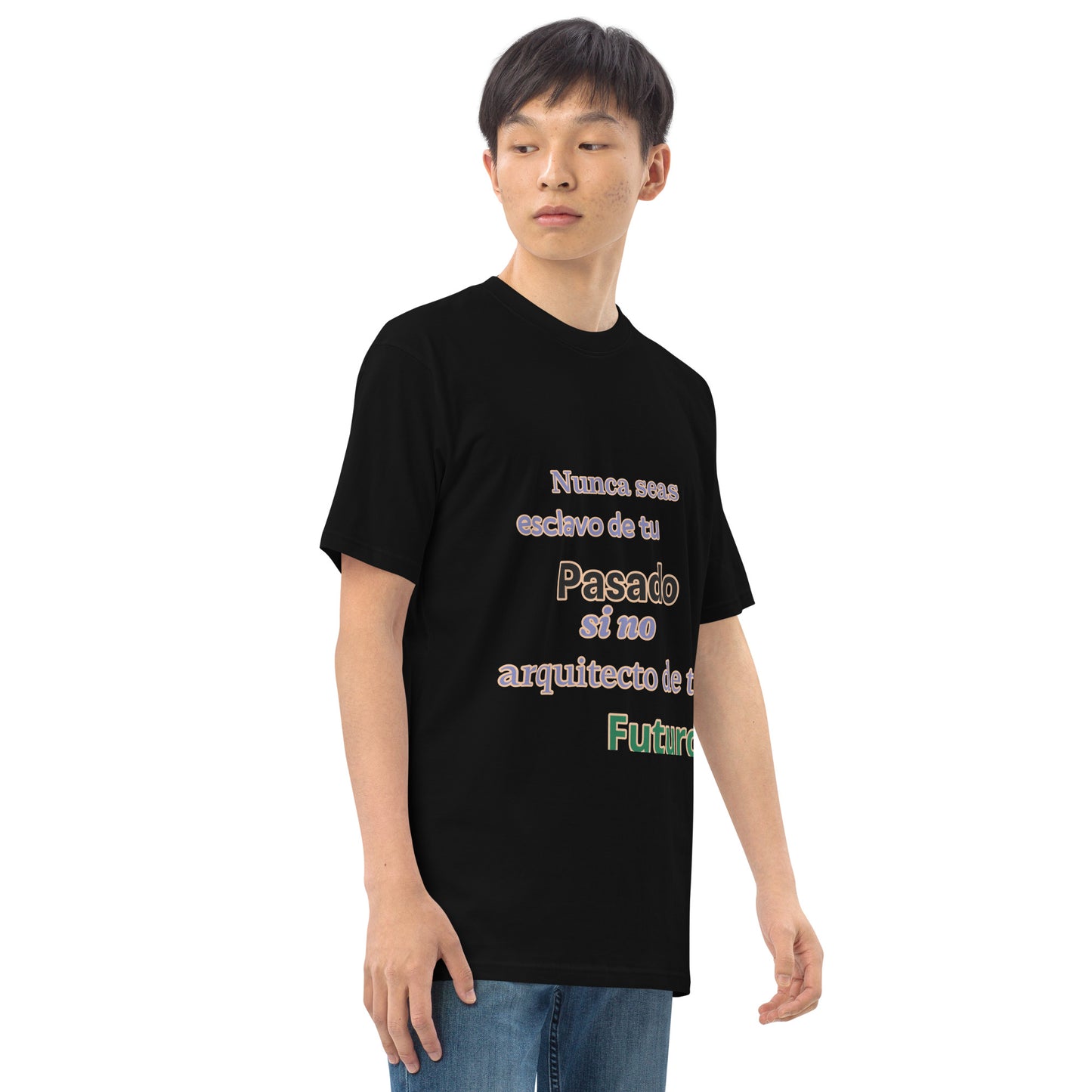 Camiseta gruesa hombre"nunca seas esclavo"