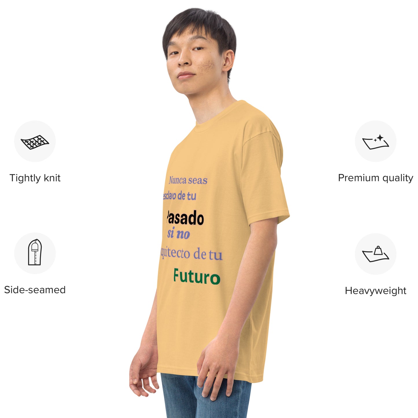 Camiseta gruesa hombre"nunca seas esclavo"