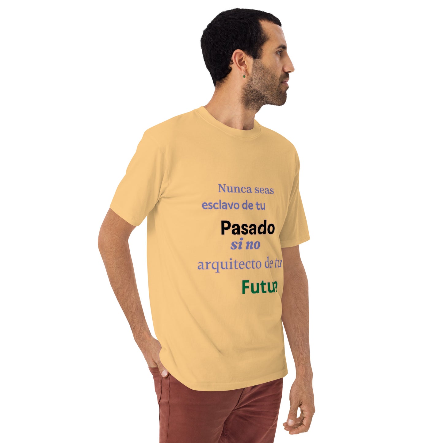 Camiseta gruesa hombre"nunca seas esclavo"