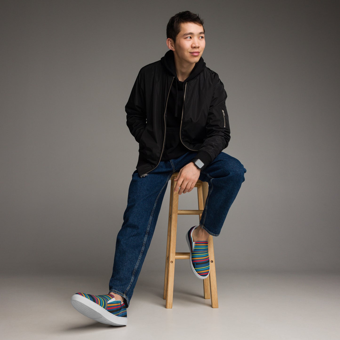 Zapatillas de lona sin cordones para hombre"Talc"