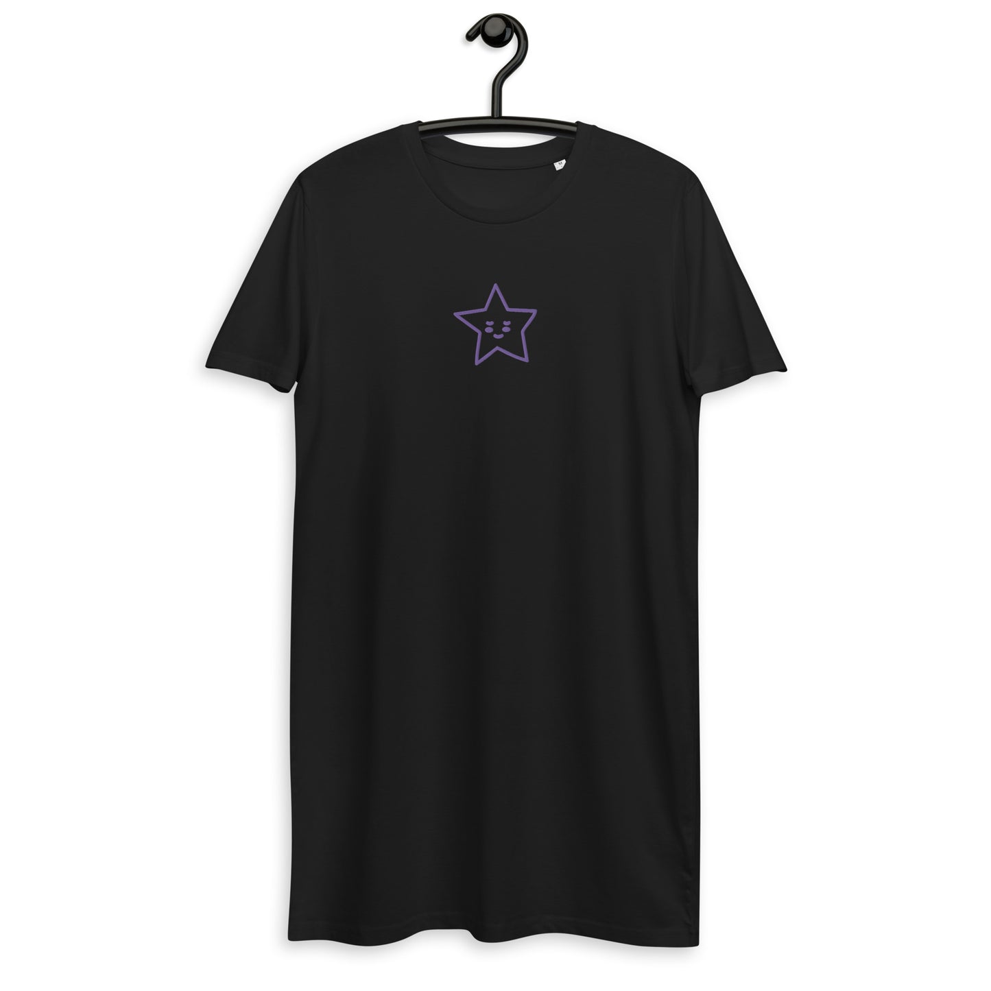 Vestido camiseta de algodón orgánico"estrella"
