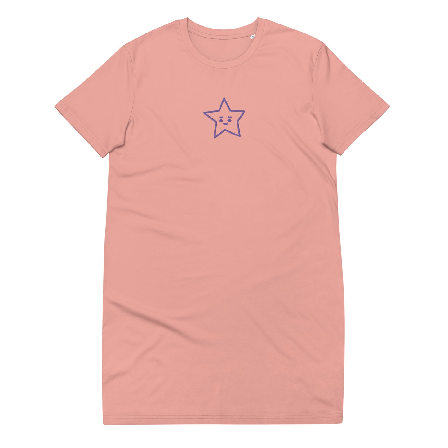 Vestido camiseta de algodón orgánico"estrella"