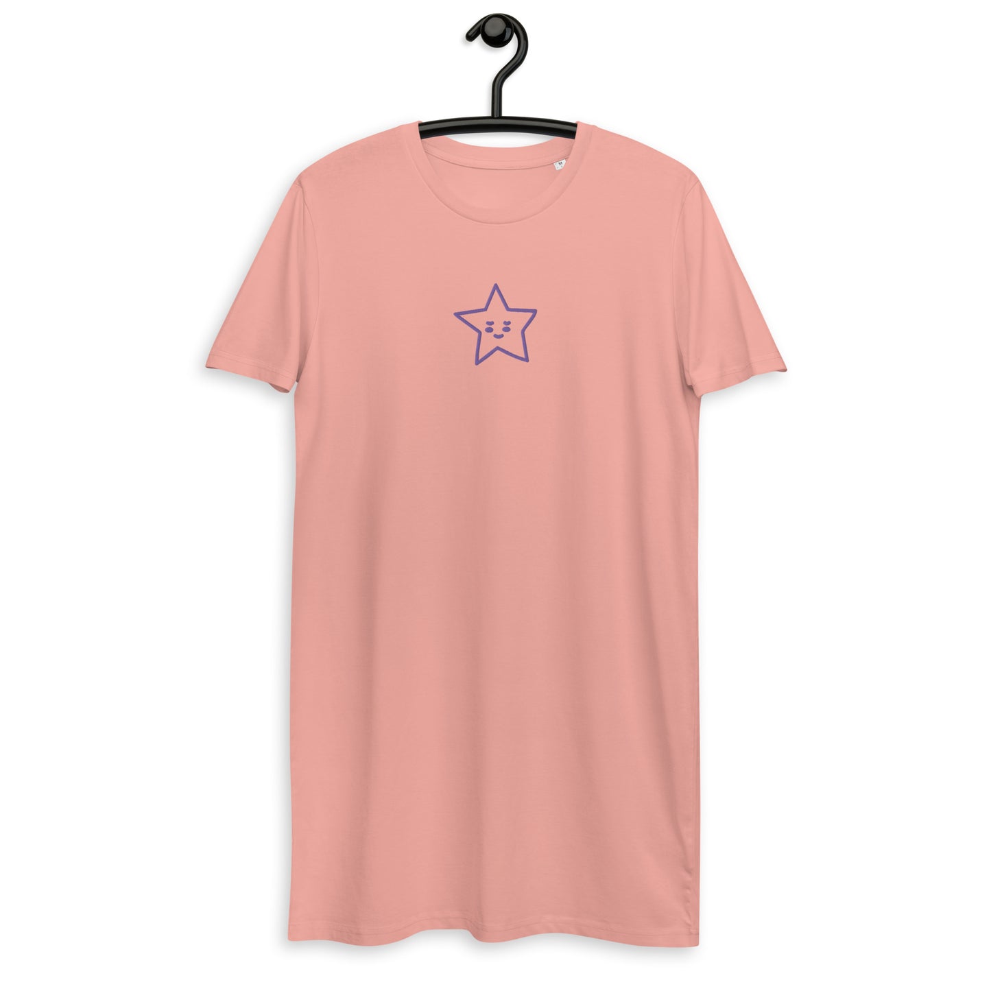 Vestido camiseta de algodón orgánico"estrella"