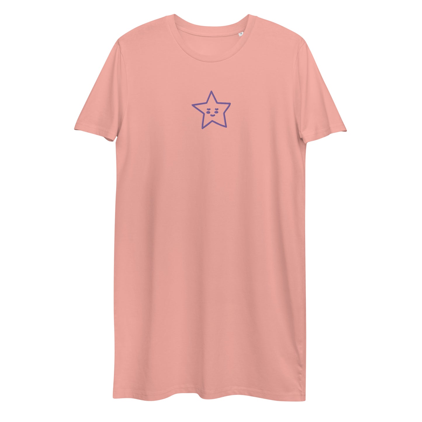Vestido camiseta de algodón orgánico"estrella"