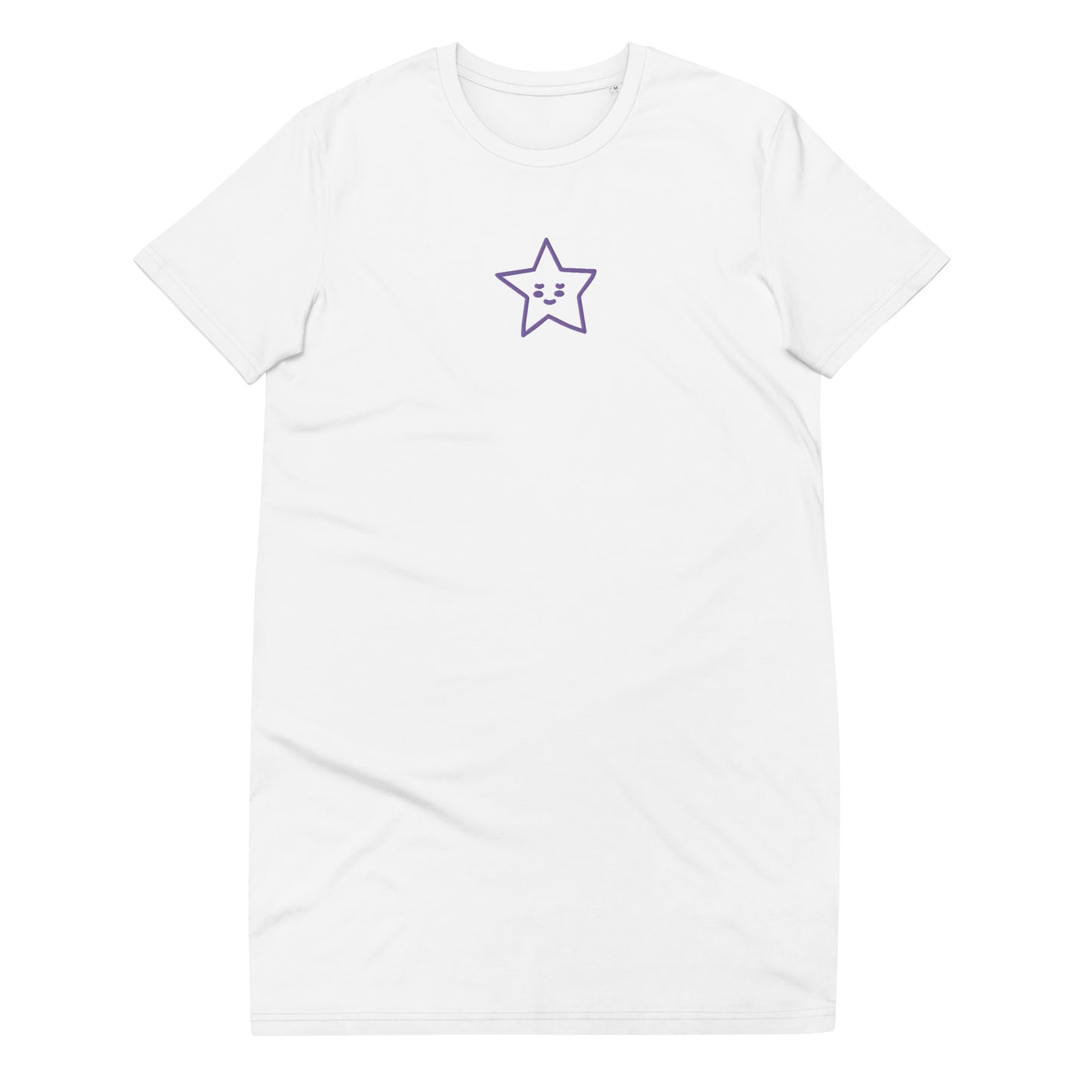 Vestido camiseta de algodón orgánico"estrella"