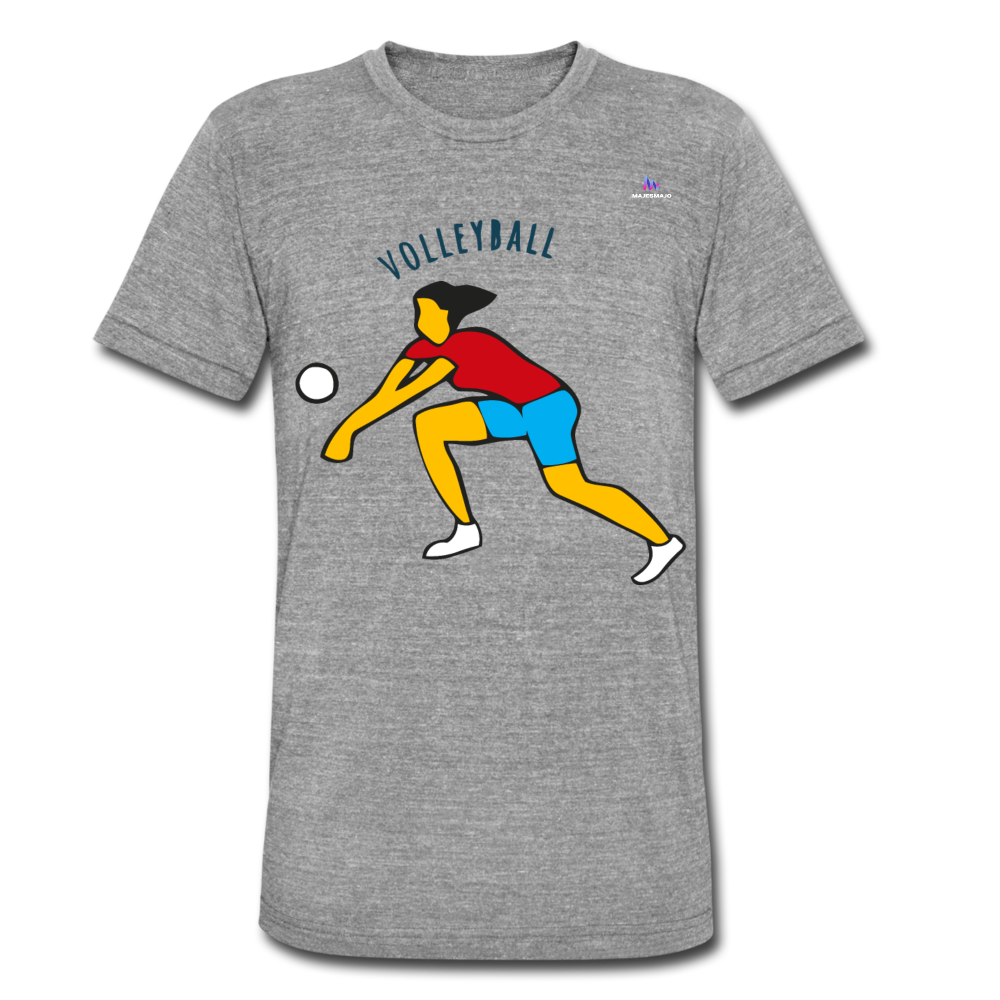 Camisa de Bella + Canvas "Volleyball" - gris jaspeado