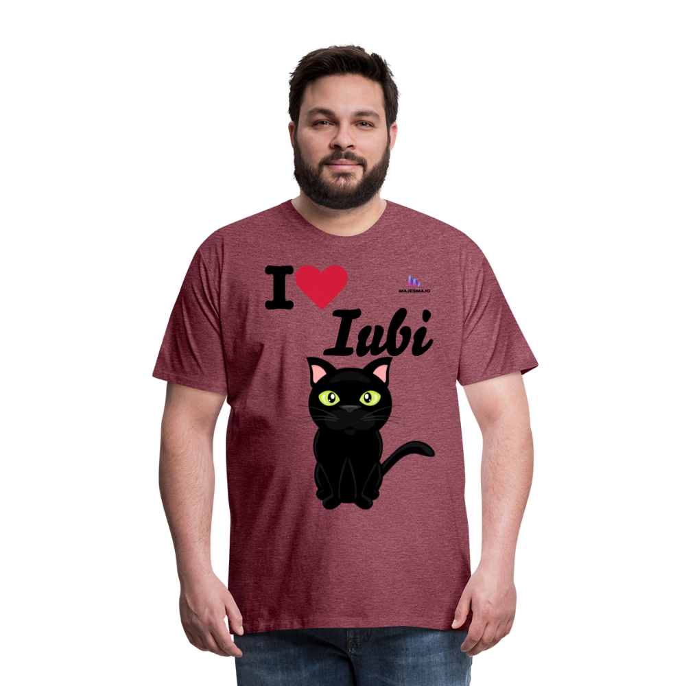 Camisa Iubi - rojo bordeaux salpicado