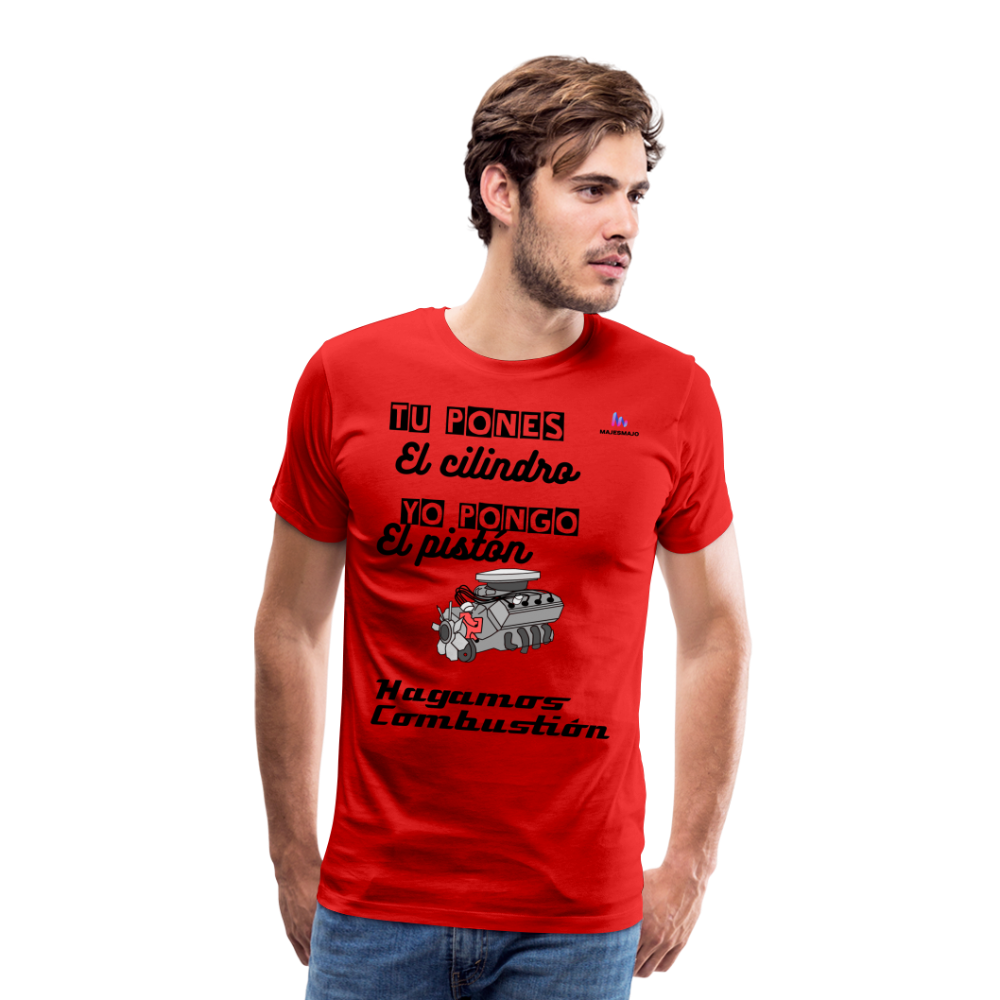 Camisa premium motor - rojo