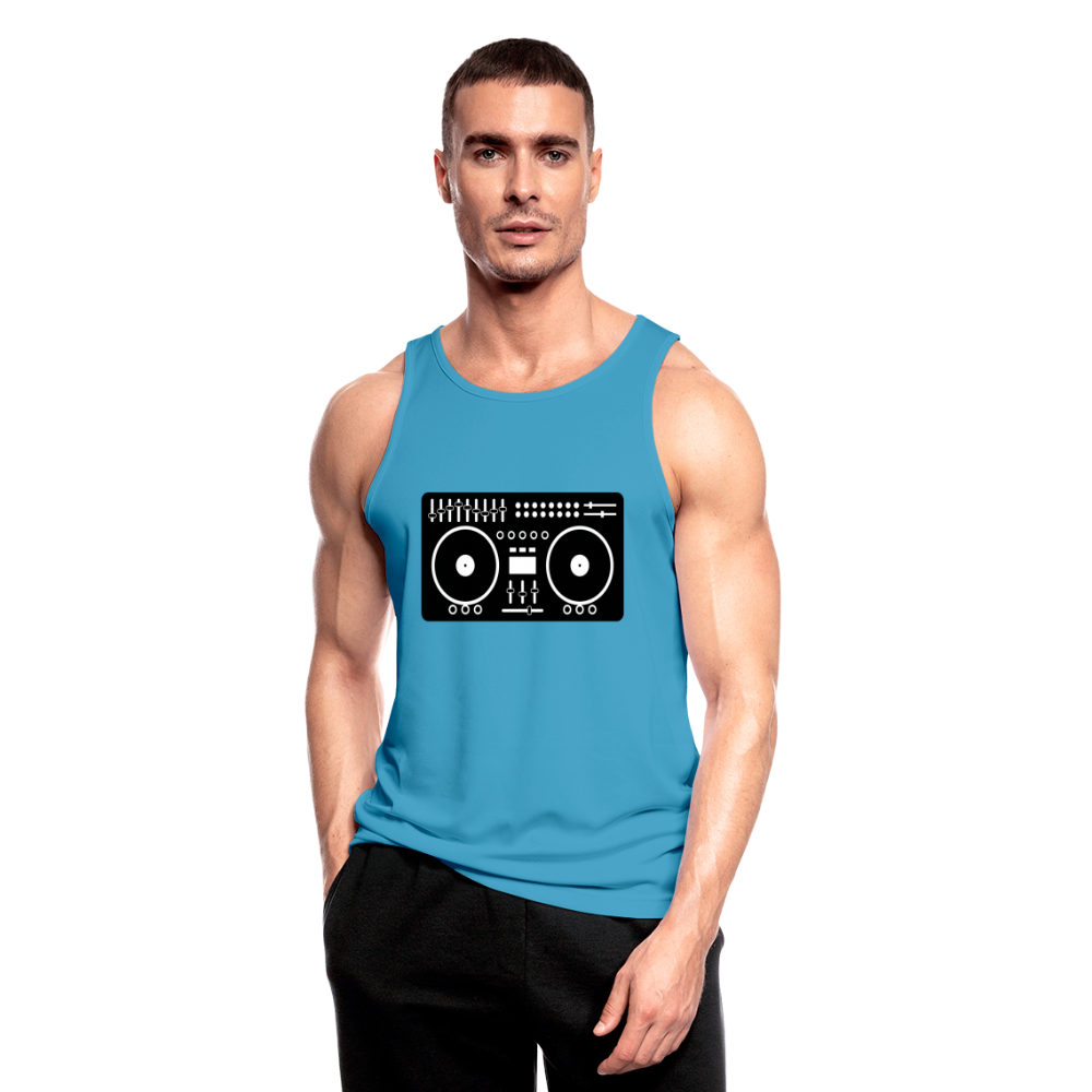 Tank top "DJ-Mixer" - azul zafiro