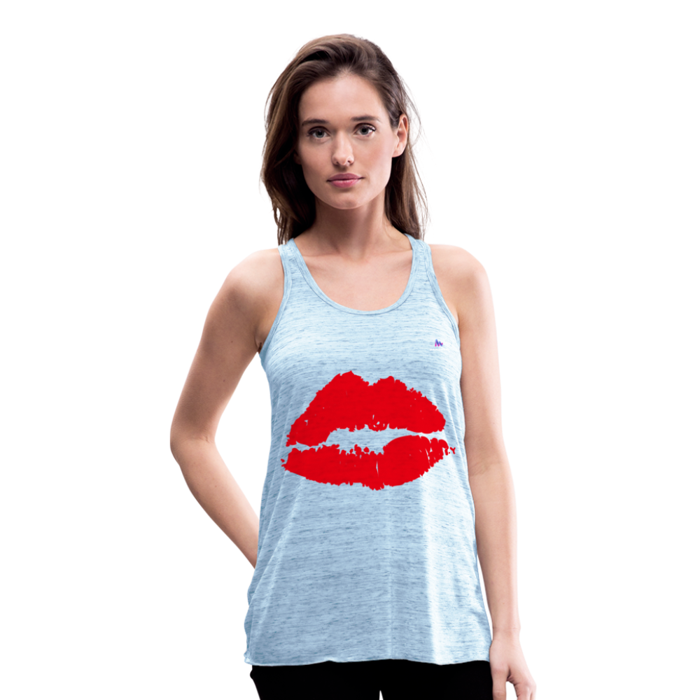 Camisa sin mangas kiss - azul jaspeado
