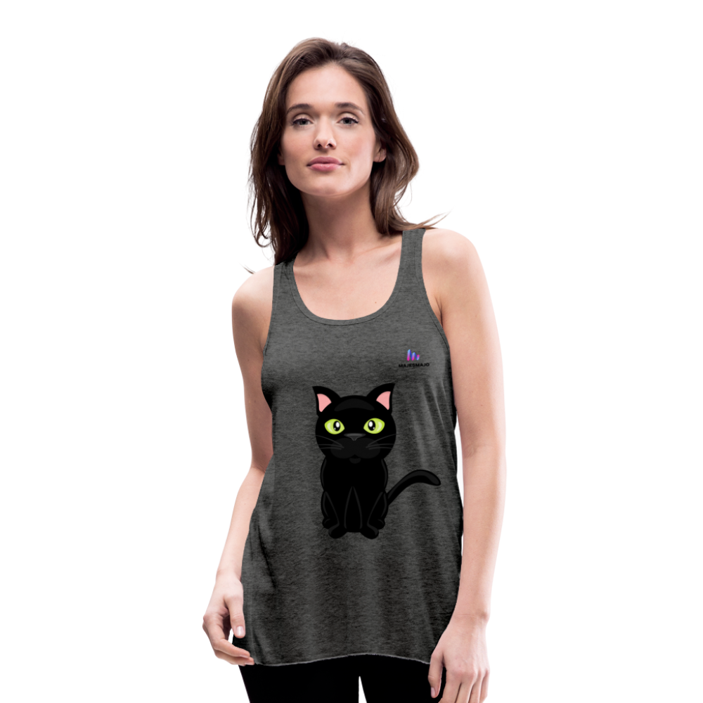 Camisa sin mangas gato - gris oscuro jaspeado