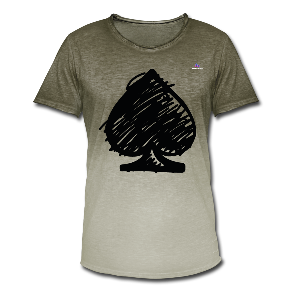 Camisa "Spades" - dip dye khaki