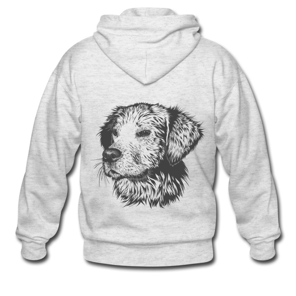 Sudadera dog Style - blanco/jaspeado