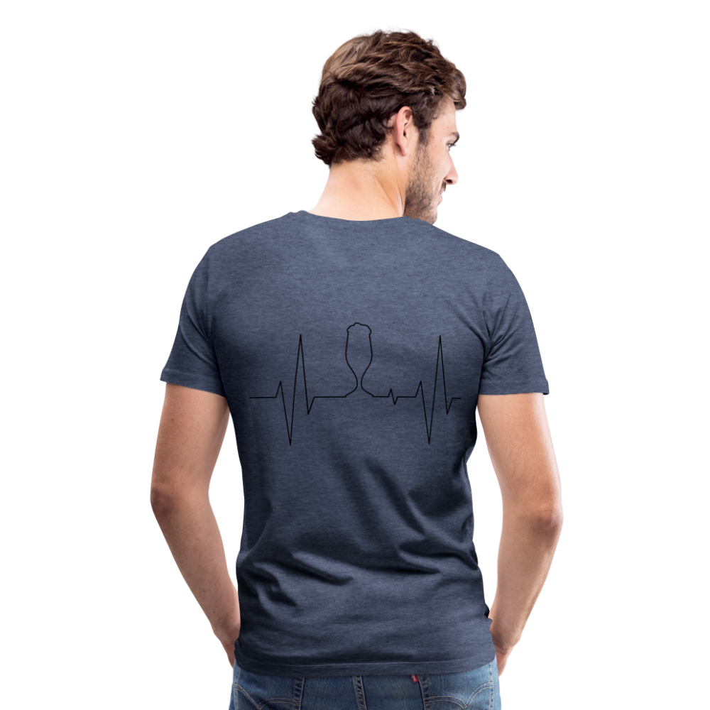 Camisa me encanta la birra - azul jaspeado