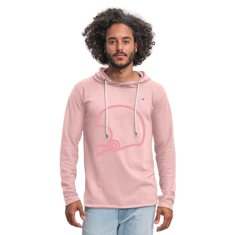 Sudadera ligera "helmet" - rosa crema jaspeado