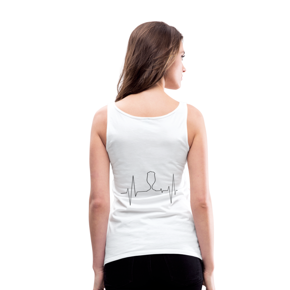 Camisa sin mangas me encanta la birra - blanco