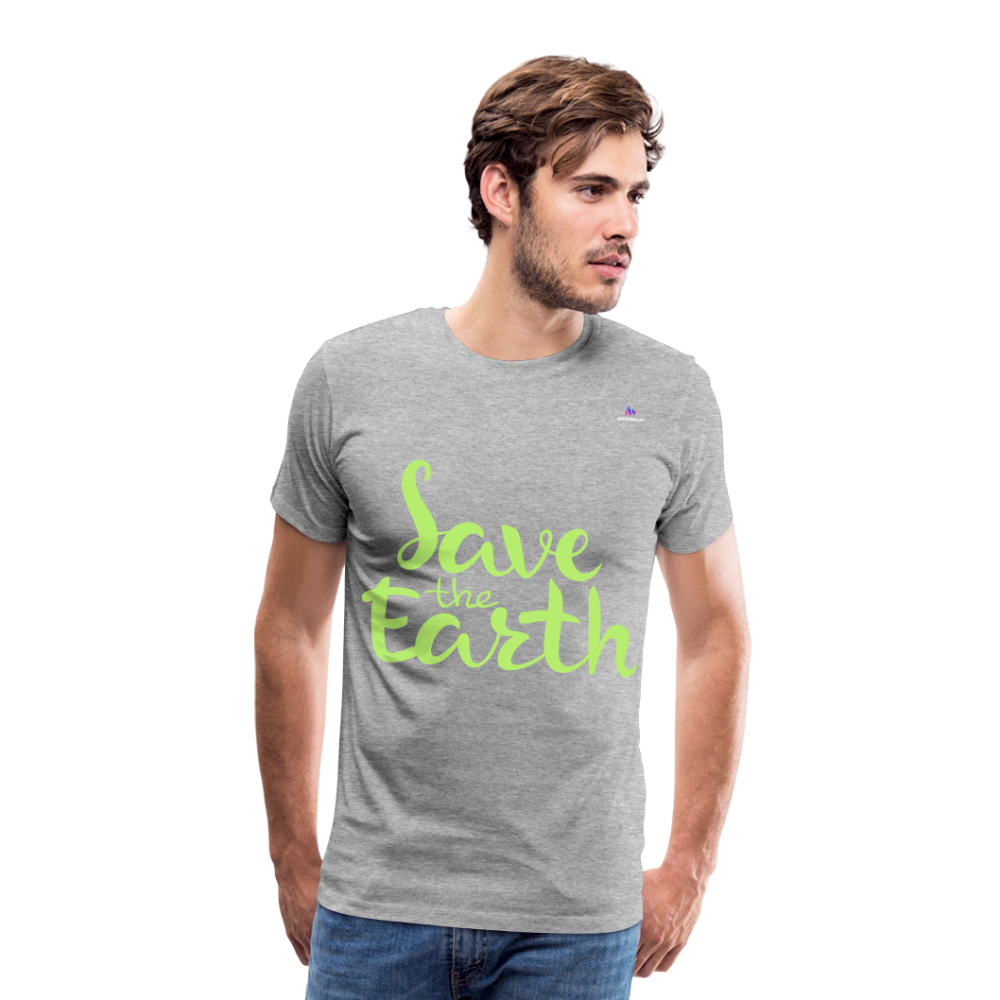Camisa Save the earth - gris jaspeado