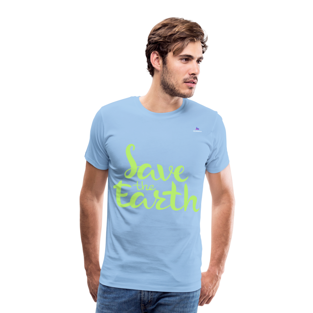 Camisa Save the earth - celeste