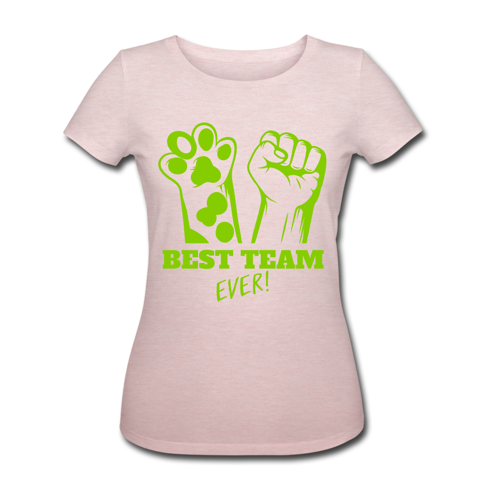 Camisa ecologica best team - rosa crema jaspeado