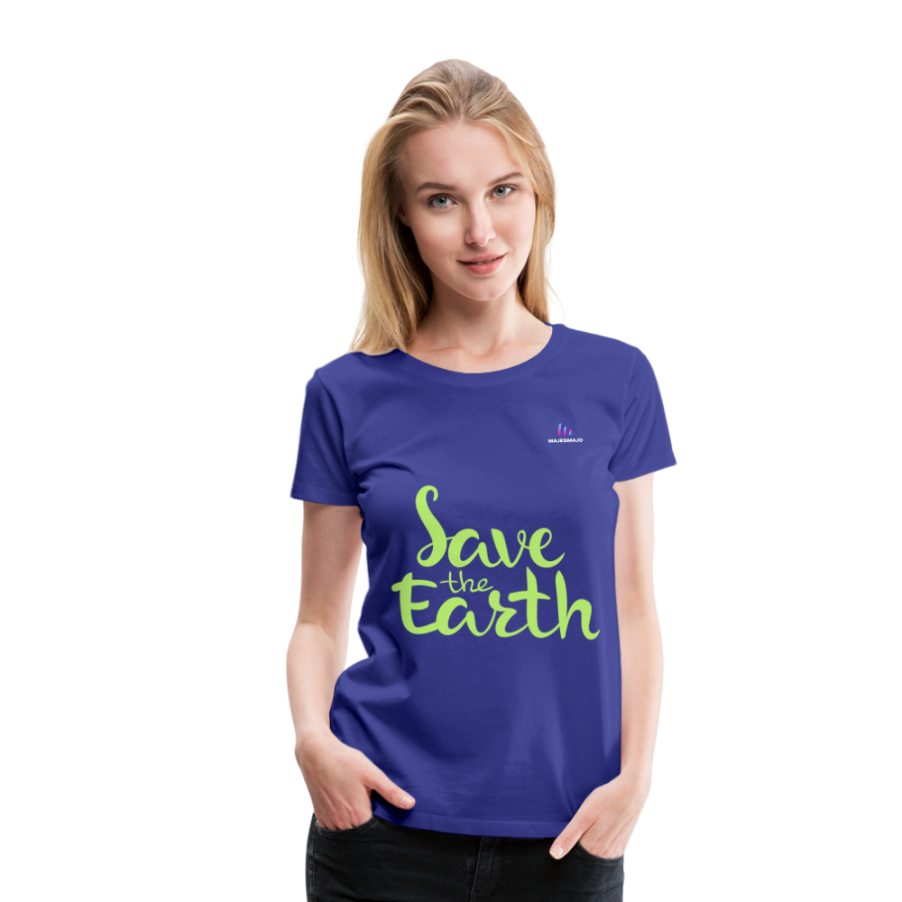 Camisa save the earth - azul real