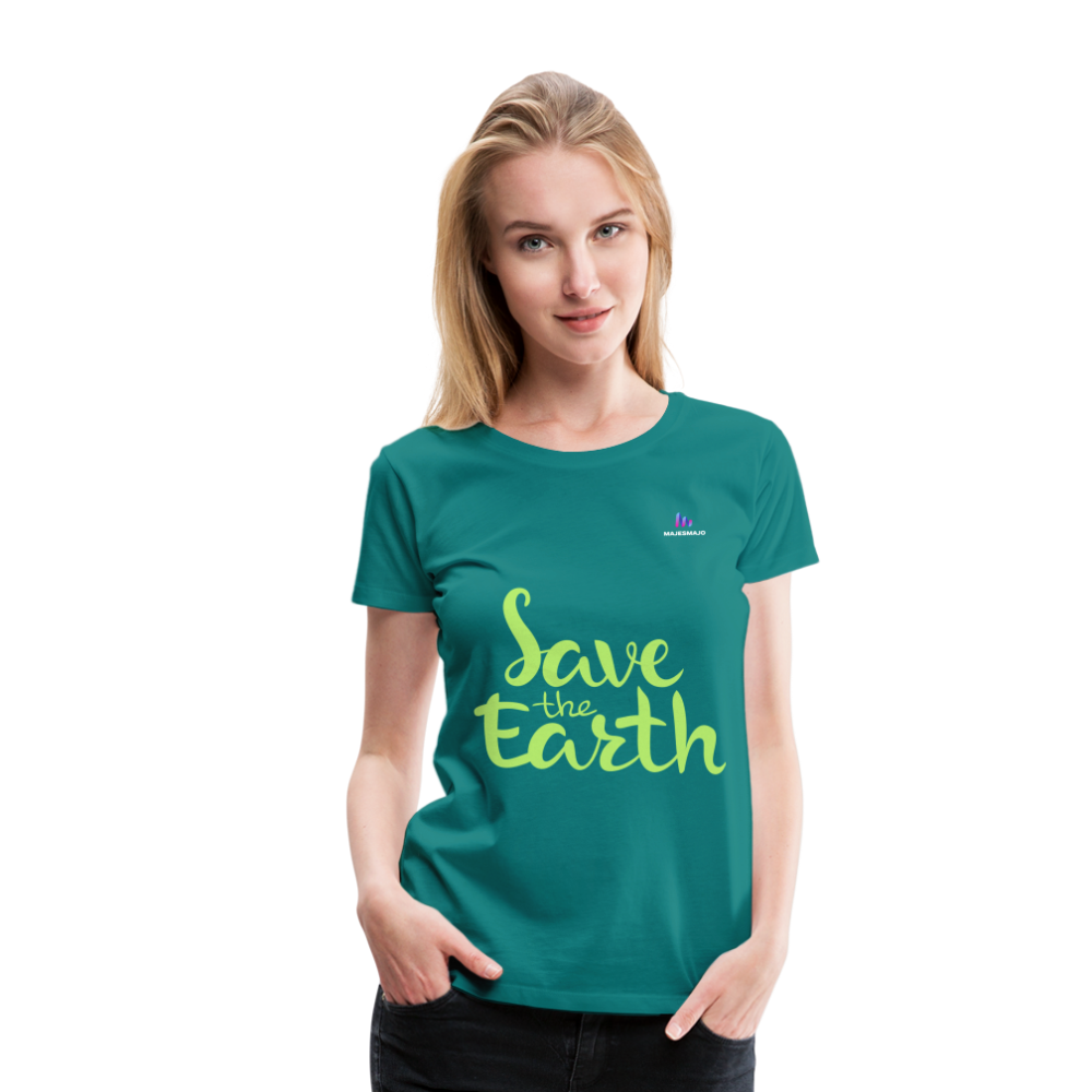 Camisa save the earth - azul océano