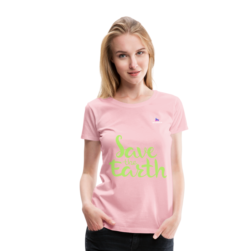 Camisa save the earth - rosa claro