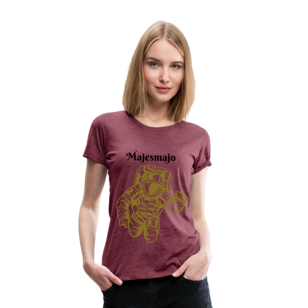 Camisa majesmajo - rojo bordeaux salpicado