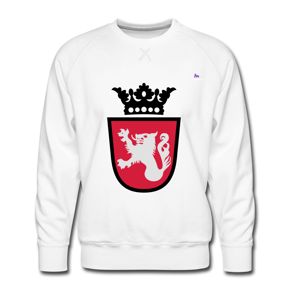 Sudadera premium "Crest" - blanco