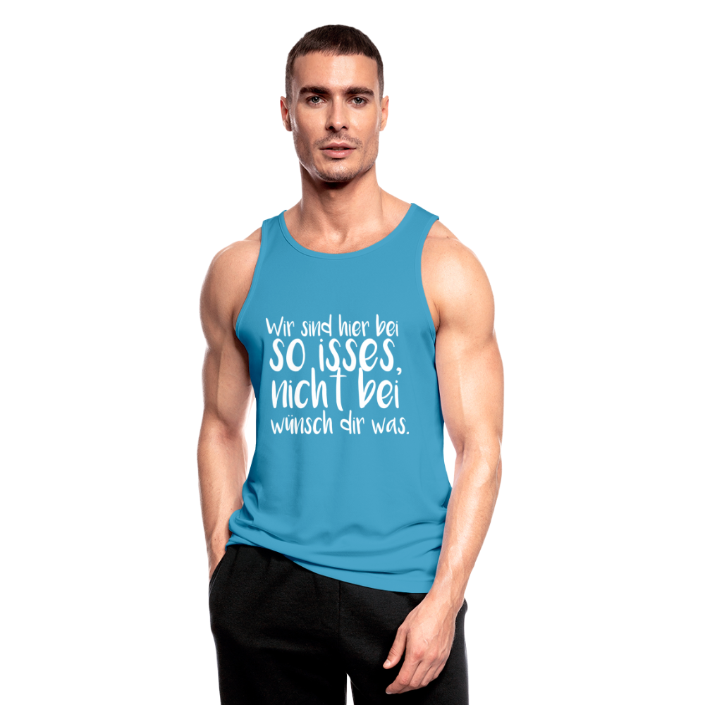 Camisa sin mangas "Wünsch Dir war" - azul zafiro