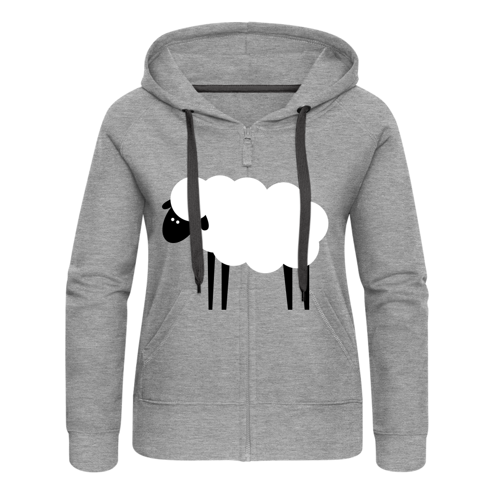 Chaqueta con capucha "sheep" - gris jaspeado