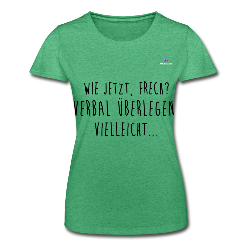 Women’s T-Shirt "Frech?" - verde jaspeado