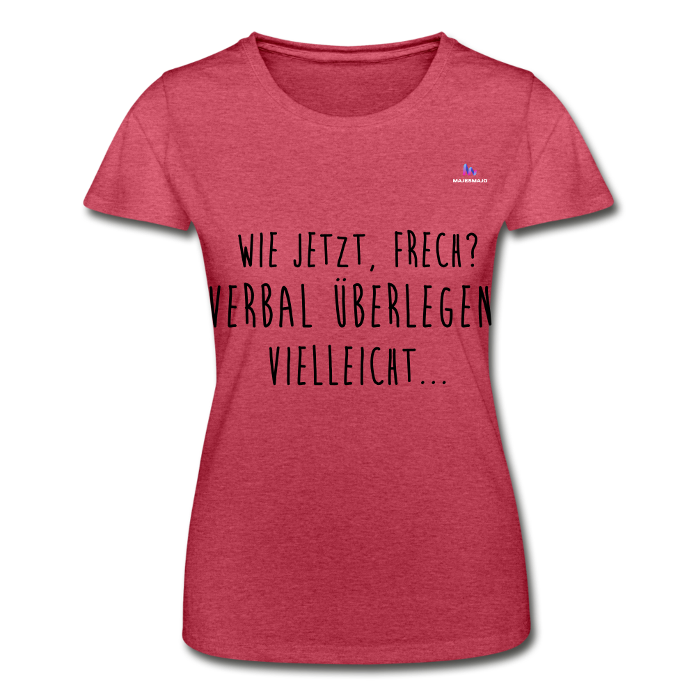 Women’s T-Shirt "Frech?" - rojo salpicado