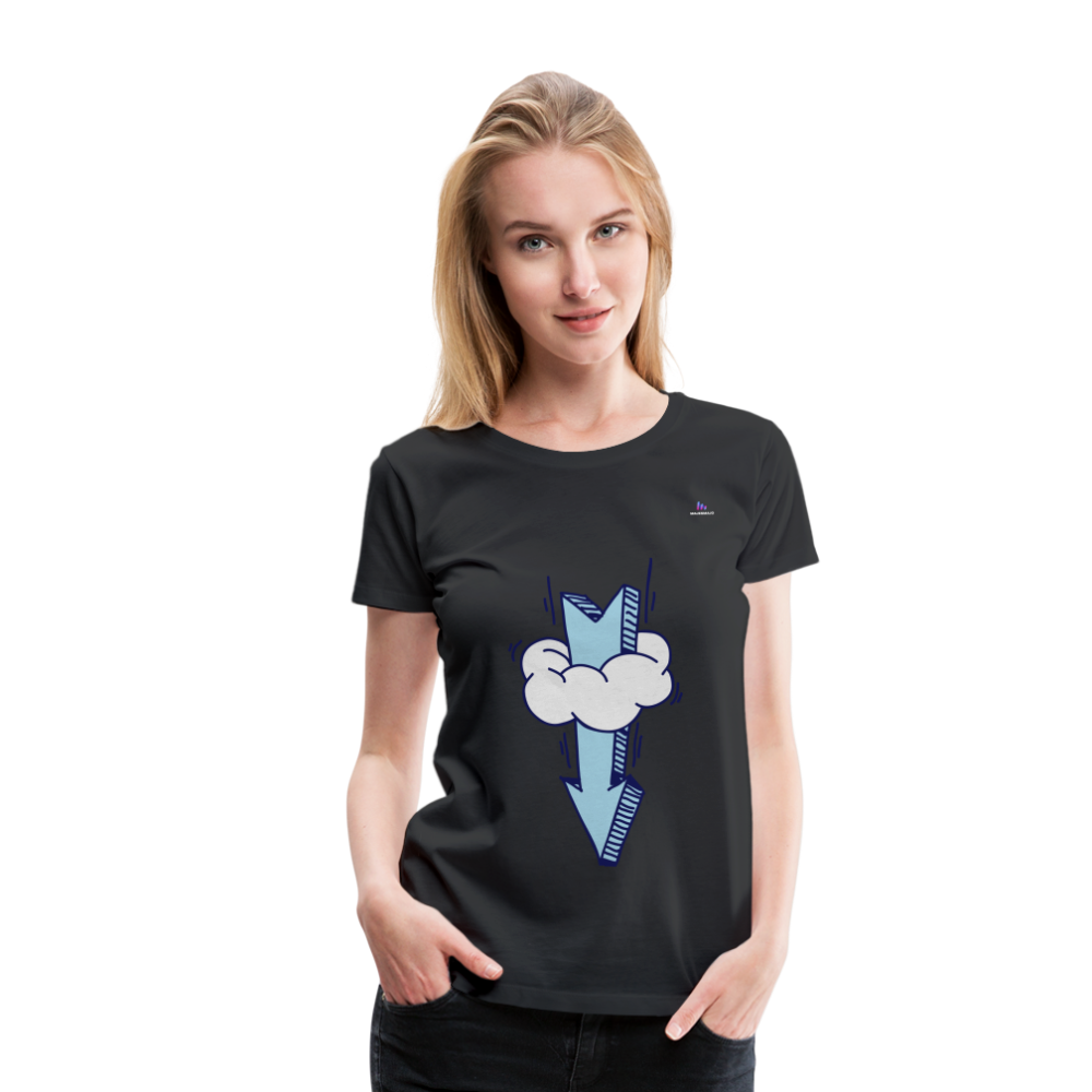 Women's Premium T-Shirt "Arrow comic style" - negro