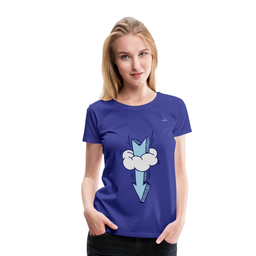 Women's Premium T-Shirt "Arrow comic style" - azul real