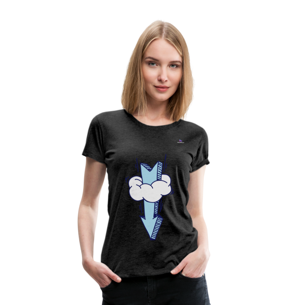 Women's Premium T-Shirt "Arrow comic style" - antracita
