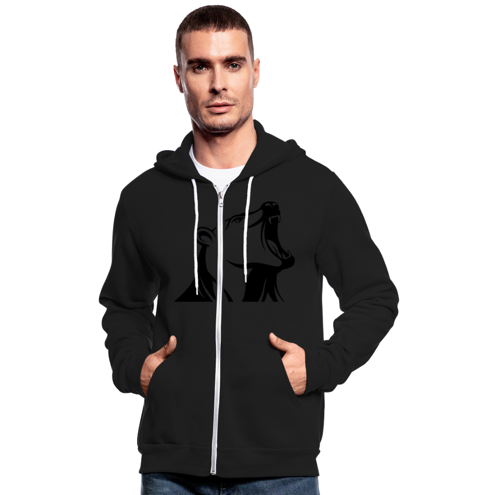 Unisex Hooded Jacket by Bella + Canvas "Football 3" - negro