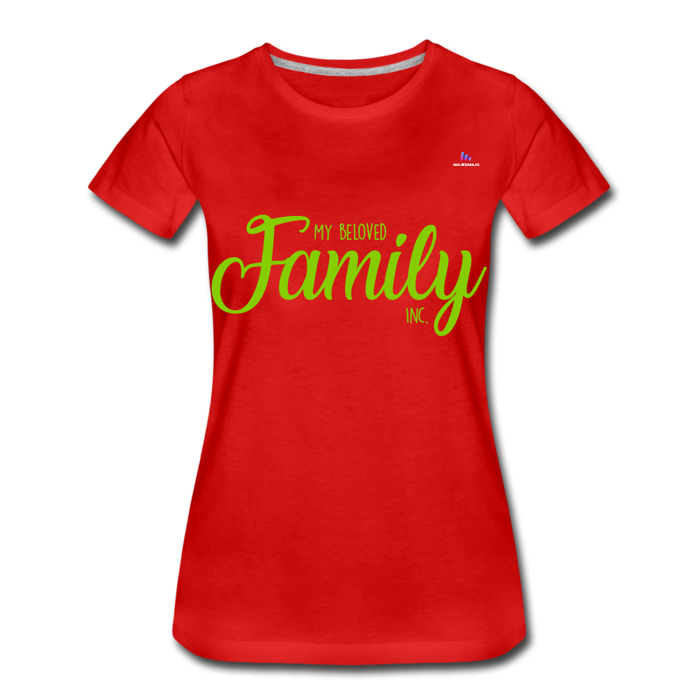Camiseta premium"my family" - red