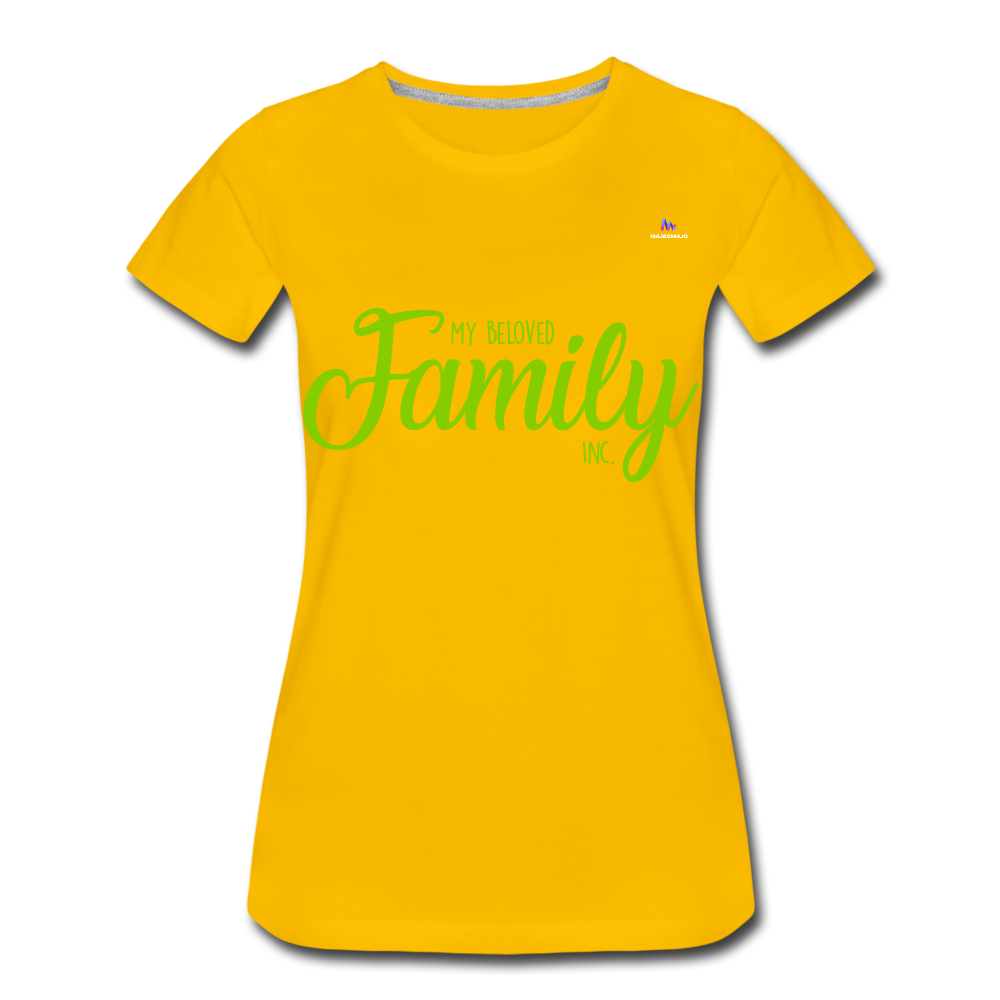 Camiseta premium"my family" - sun yellow