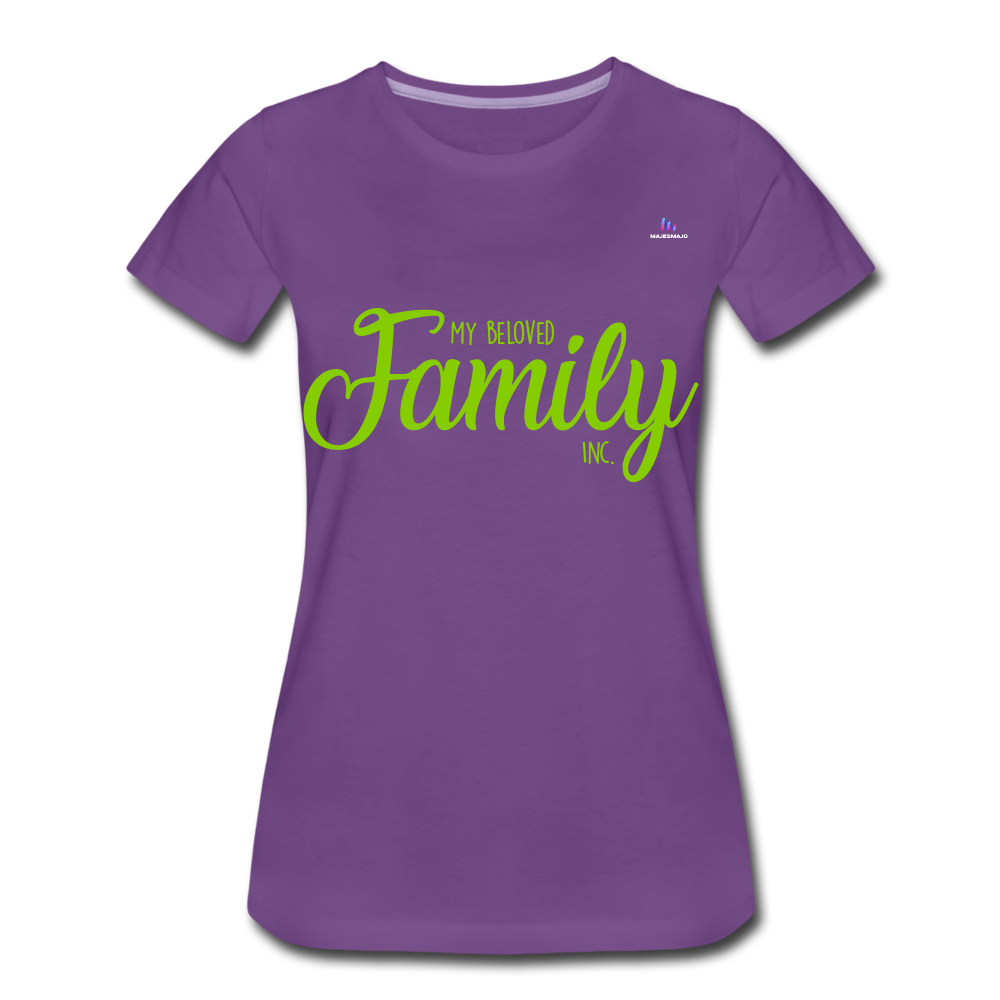 Camiseta premium"my family" - purple