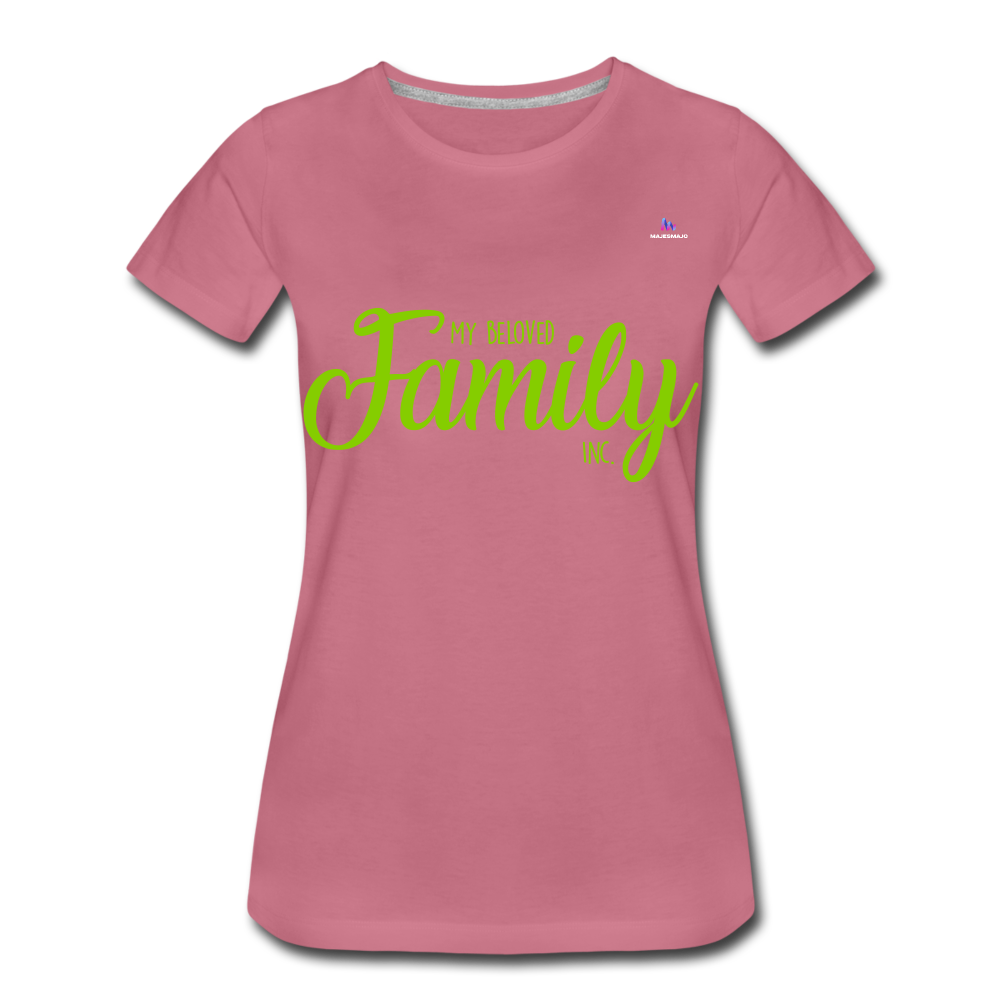 Camiseta premium"my family" - mauve